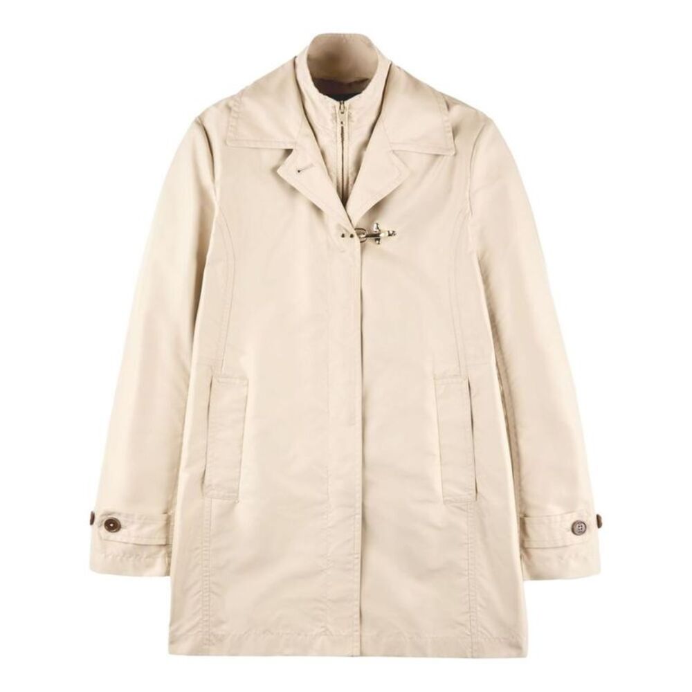 FAY Toggle Closure Trench Coat Women Beige Coats & Jackets